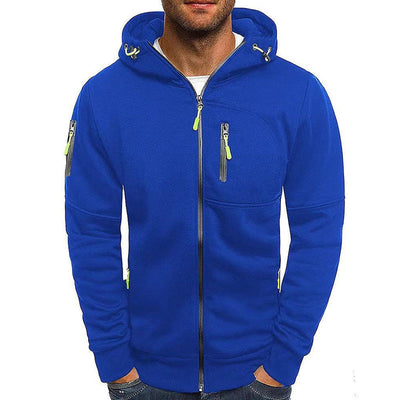 Moderne Kapuchensweatshirt-Jacke für Herren