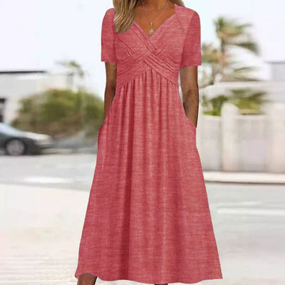 V-Hals Maxi Jurk voor Dames