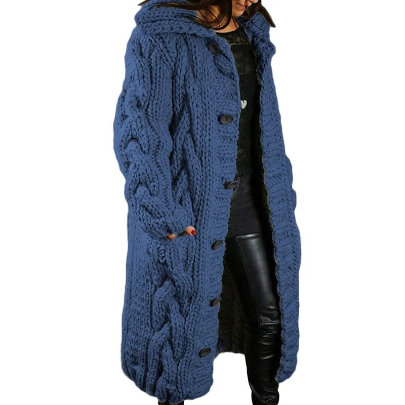Lange Gebreide Vest voor Dames