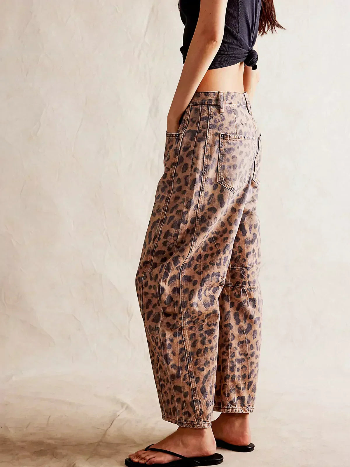 Katoenen High-waist Straight Jeans voor Dames