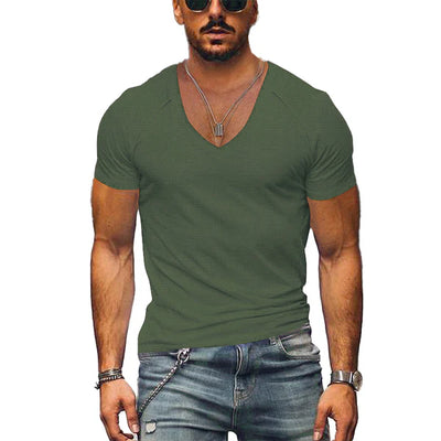 Oliver-Effen heren-T-shirt met V-hals