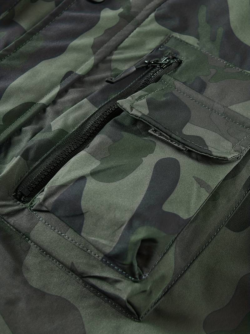 Heren camouflage cargo jas