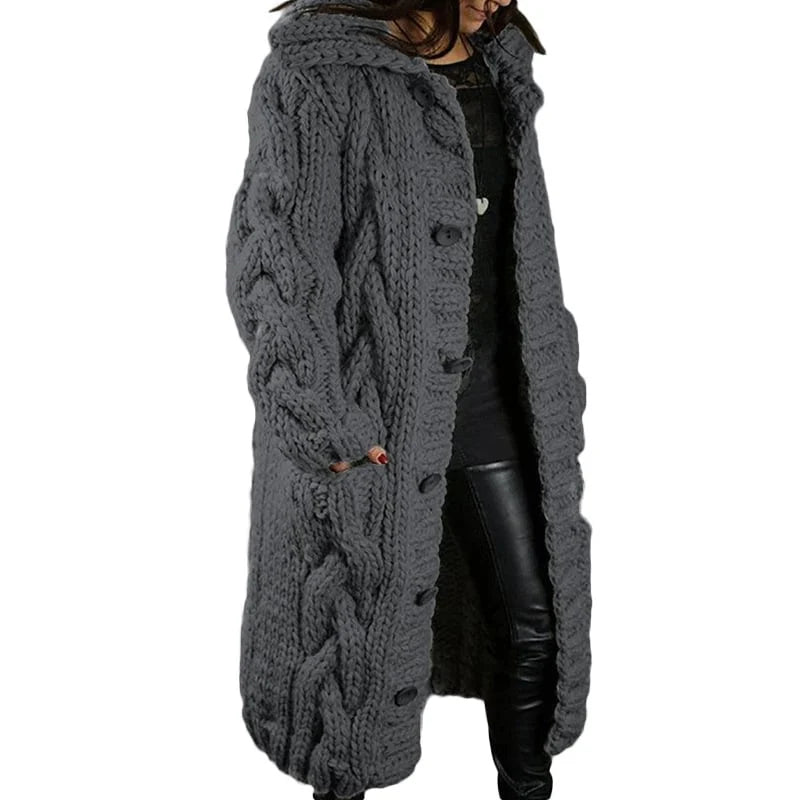 Lange Gebreide Vest voor Dames