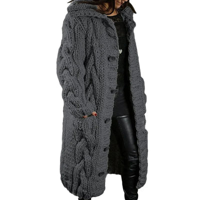 Lange Gebreide Vest voor Dames