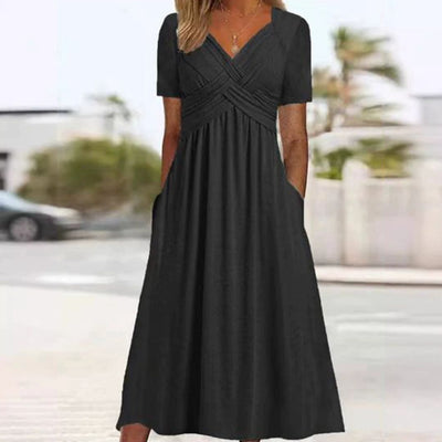 V-Hals Maxi Jurk voor Dames