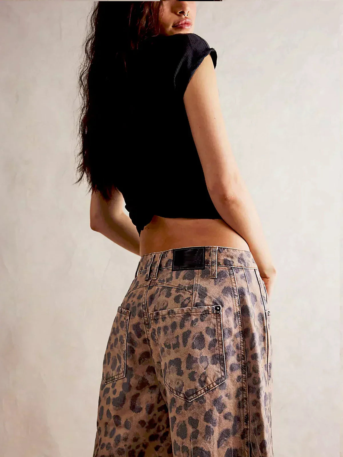 Katoenen High-waist Straight Jeans voor Dames