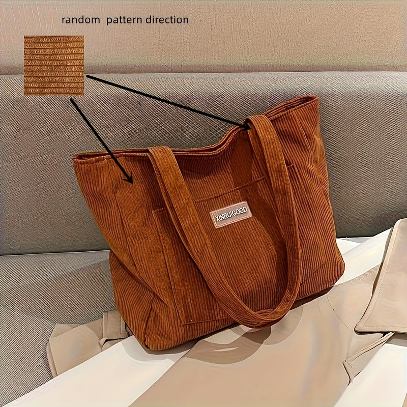 Elegante Corduroy Tas voor Dames