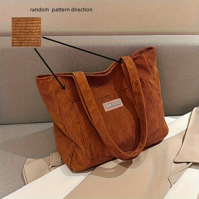 Elegante Corduroy Tas voor Dames