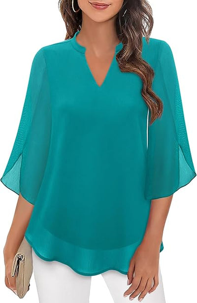Luchtige Chiffon Blouse voor Dames