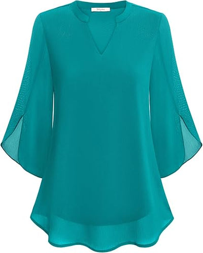 Luchtige Chiffon Blouse voor Dames