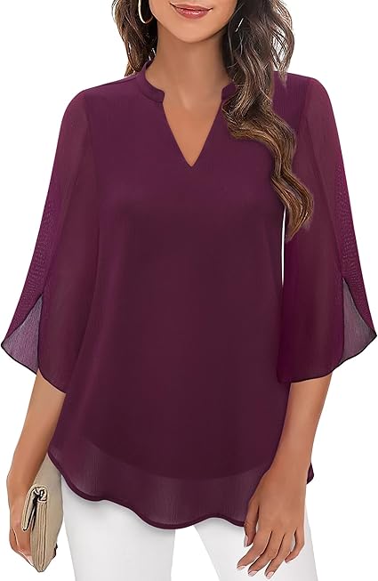 Luchtige Chiffon Blouse voor Dames
