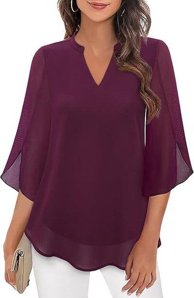 Luchtige Chiffon Blouse voor Dames