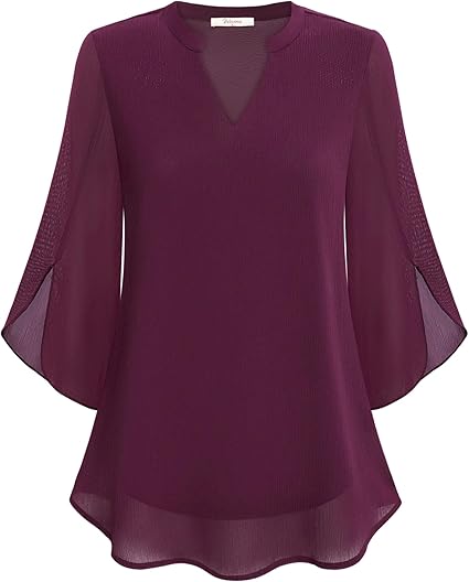 Luchtige Chiffon Blouse voor Dames