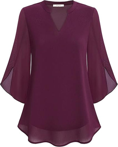 Luchtige Chiffon Blouse voor Dames