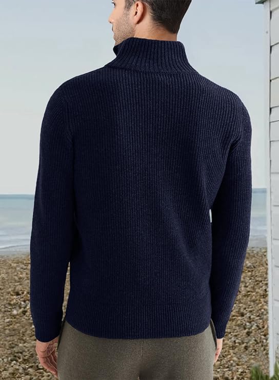 Tommy - Stijlvolle Sweater Met Rits Voor Mannen