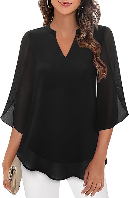 Luchtige Chiffon Blouse voor Dames