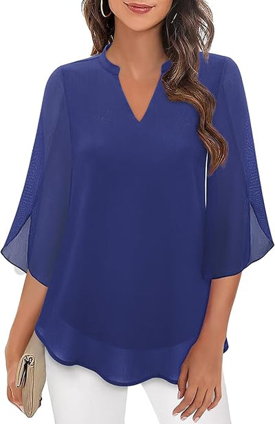 Luchtige Chiffon Blouse voor Dames
