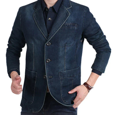 Denim Blazer voor Mannen