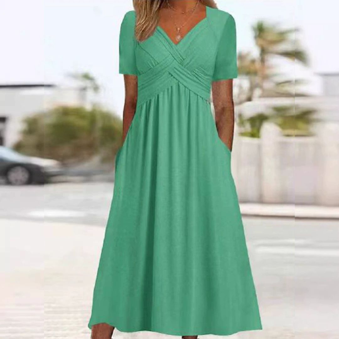V-Hals Maxi Jurk voor Dames