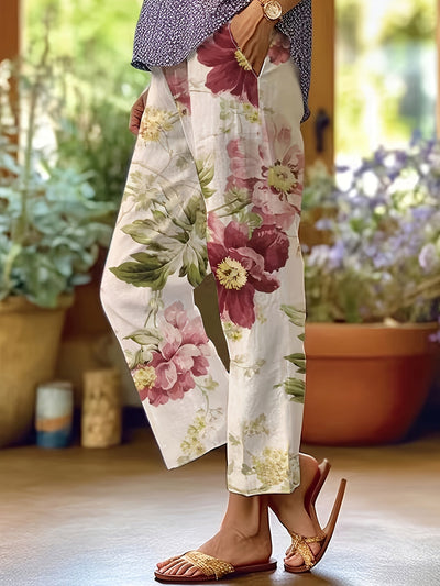 Lara - Zomerbroek met bloemen