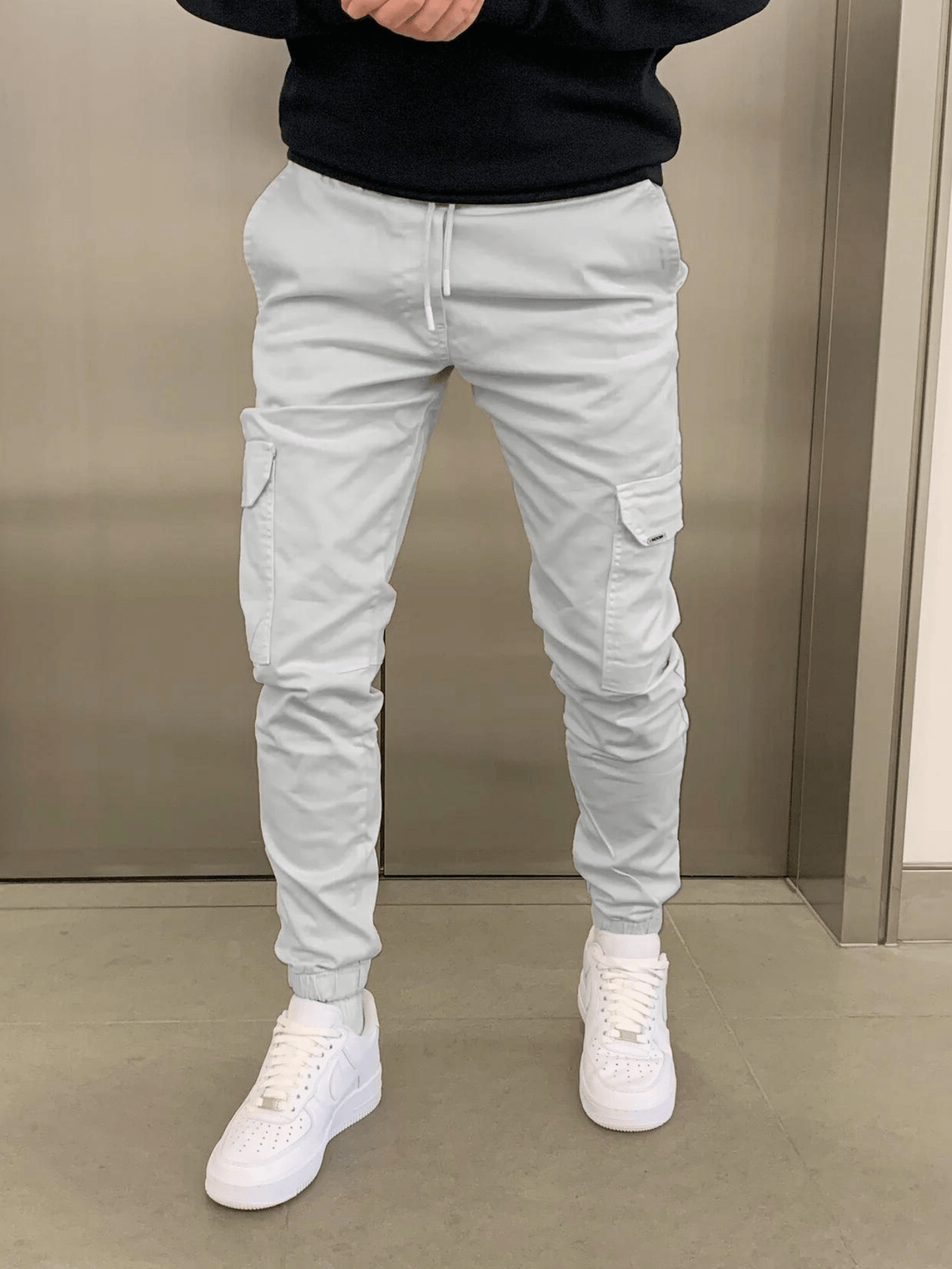 Verstelbare Heren Cargo Jogger Broek