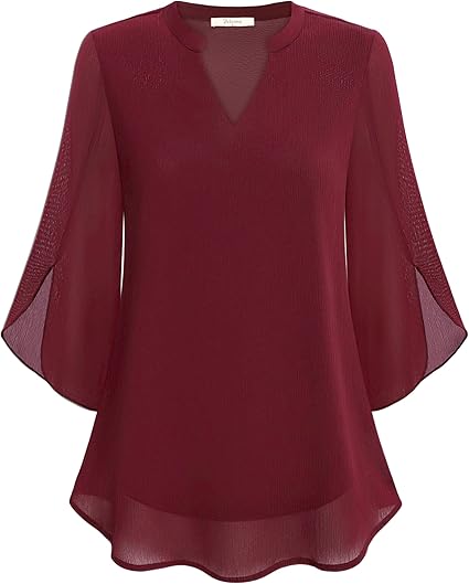 Luchtige Chiffon Blouse voor Dames