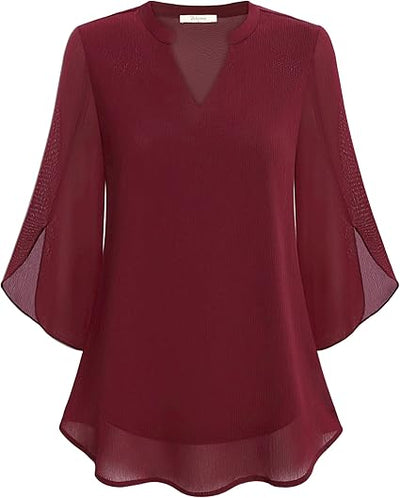 Luchtige Chiffon Blouse voor Dames