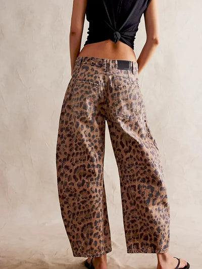 Katoenen High-waist Straight Jeans voor Dames