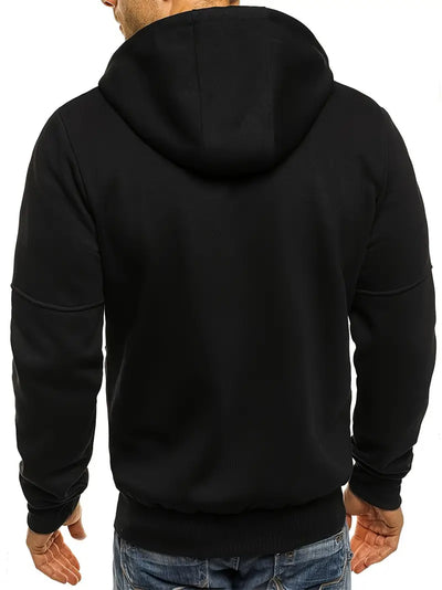 Broose-Heren Casual Zip Up Hoodie - Huis Van Stijl