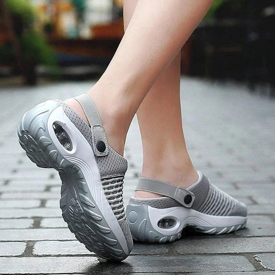 Mesh Slip-On Sandalen voor Dames