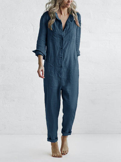 Freya - Jumpsuit met lange mouwen - Huis Van Stijl