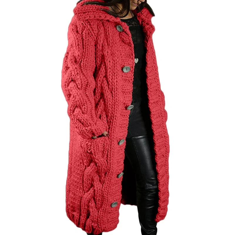 Lange Gebreide Vest voor Dames