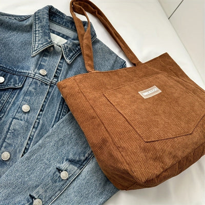 Elegante Corduroy Tas voor Dames