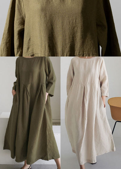 Linnen Over-knee Jurk voor Dames