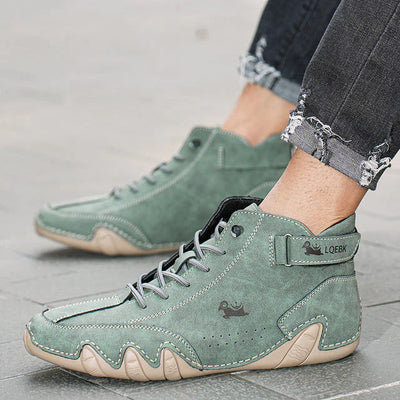 Samy echt leer antislip blotevoeten schoenen