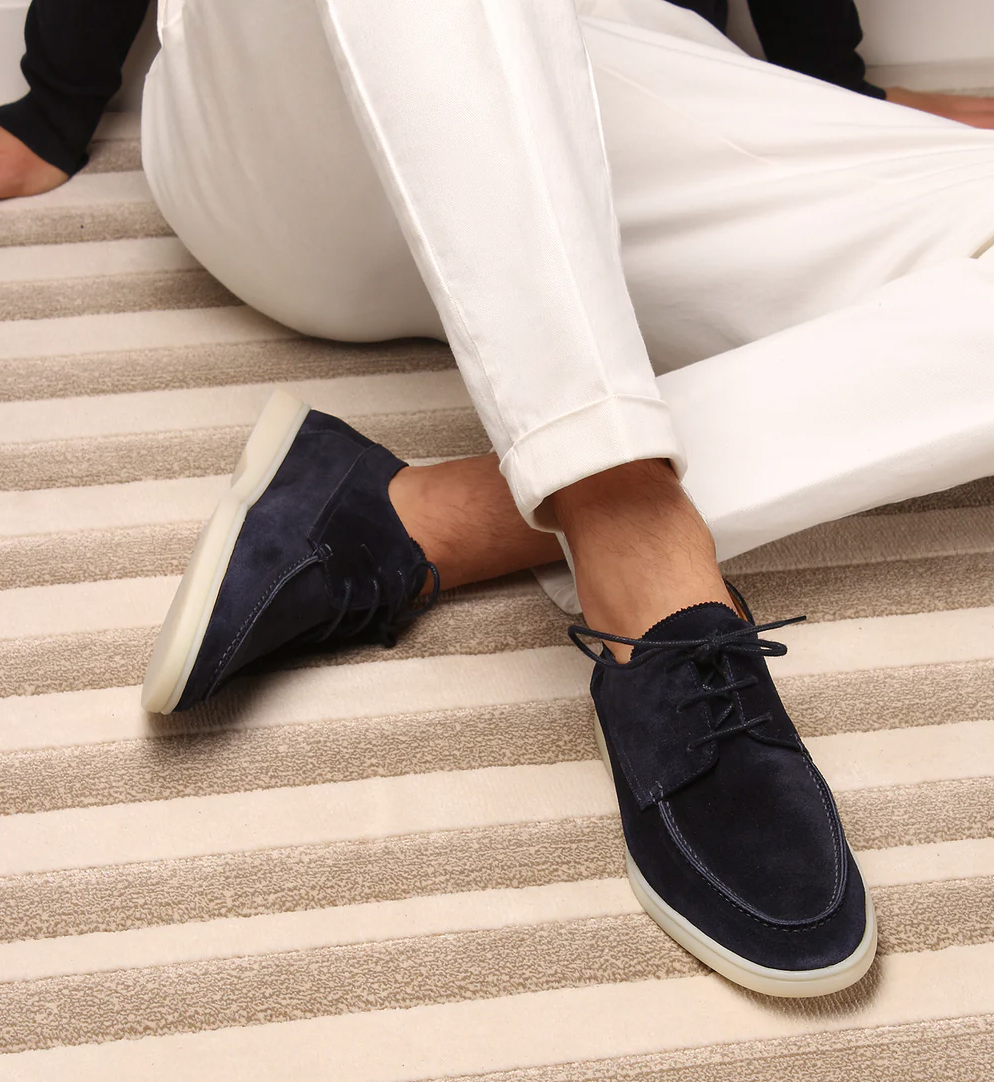 Casual Lederen Herenschoenen met Vetersluiting