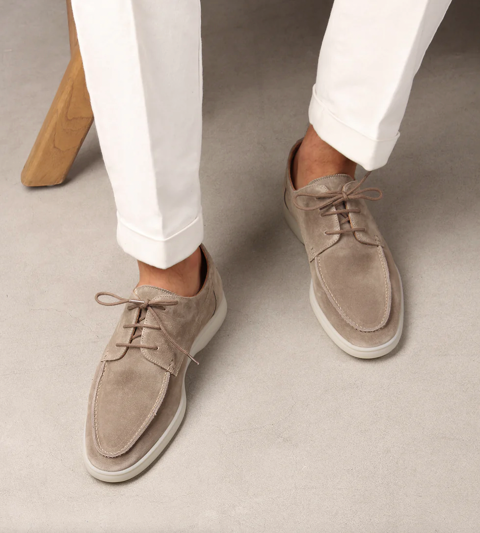 Casual Lederen Herenschoenen met Vetersluiting