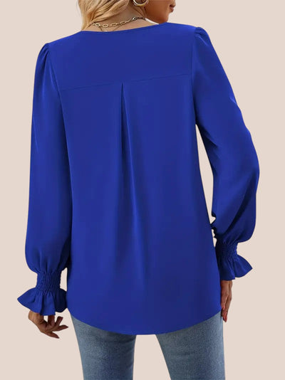 V-Hals Wijde Blouse voor Dames