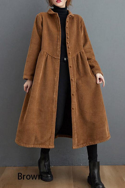 Corduroy Casual Jas voor Dames