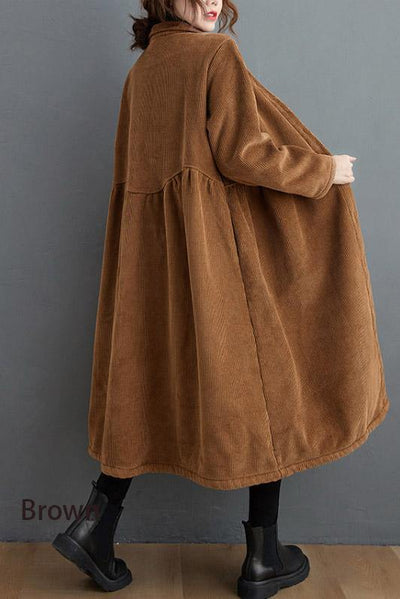 Corduroy Casual Jas voor Dames