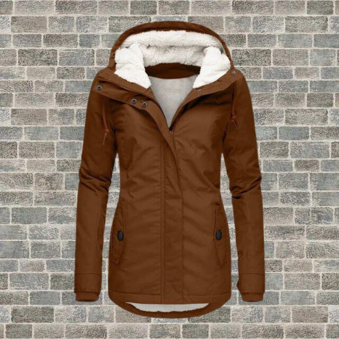 Warme Herfstjas met Capuchon voor Dames – Comfort & Stijl