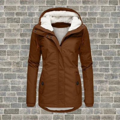 Warme Herfstjas met Capuchon voor Dames – Comfort & Stijl