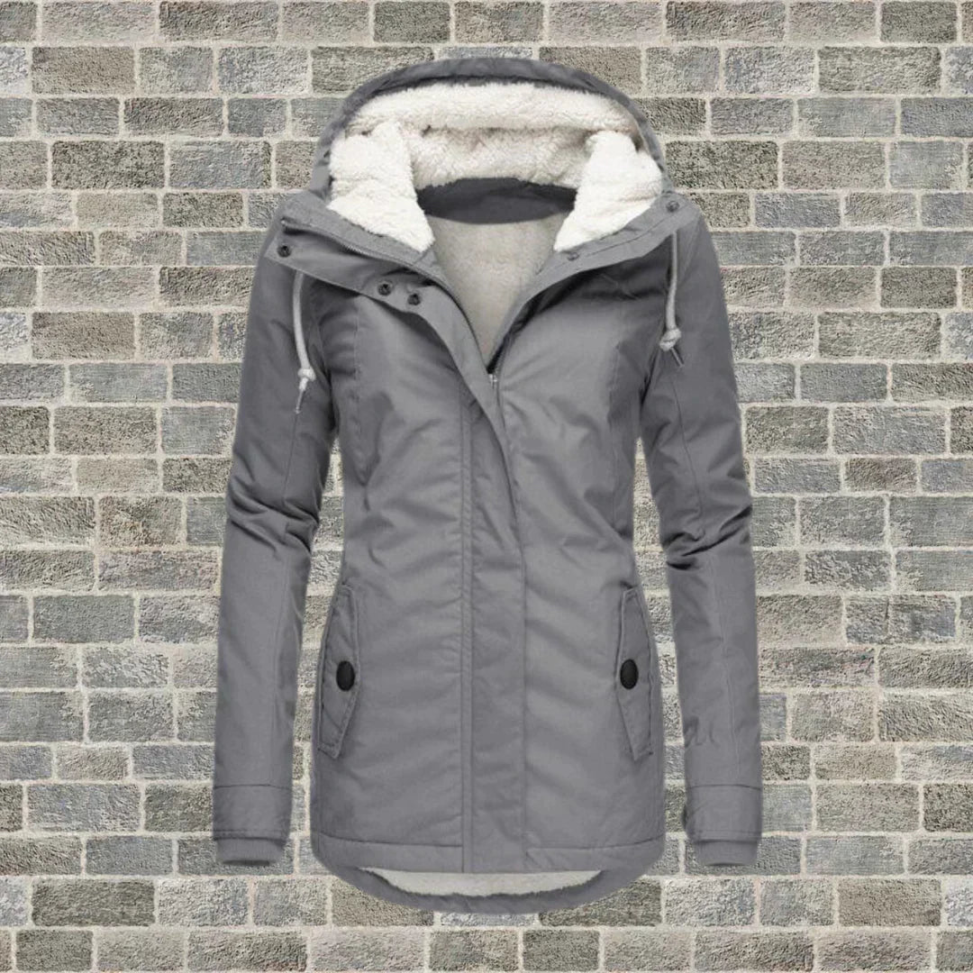 Warme Herfstjas met Capuchon voor Dames – Comfort & Stijl