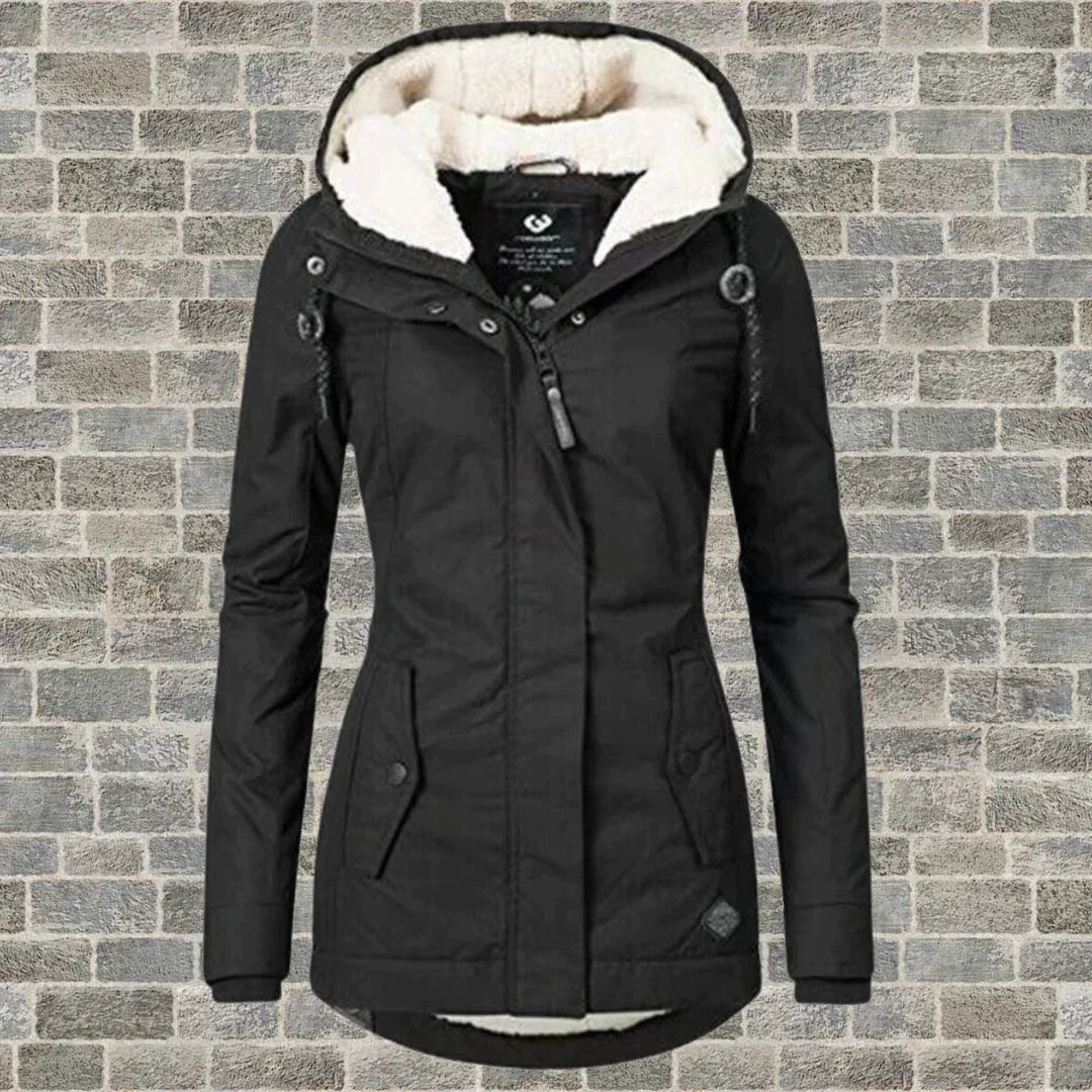 Warme Herfstjas met Capuchon voor Dames – Comfort & Stijl