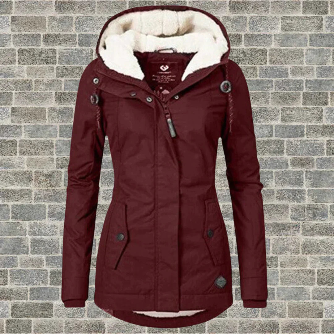 Warme Herfstjas met Capuchon voor Dames – Comfort & Stijl