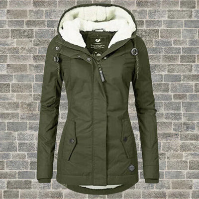 Warme Herfstjas met Capuchon voor Dames – Comfort & Stijl
