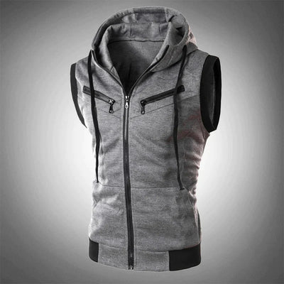 Carson- Slim Fit Hooded Vest - Huis Van Stijl