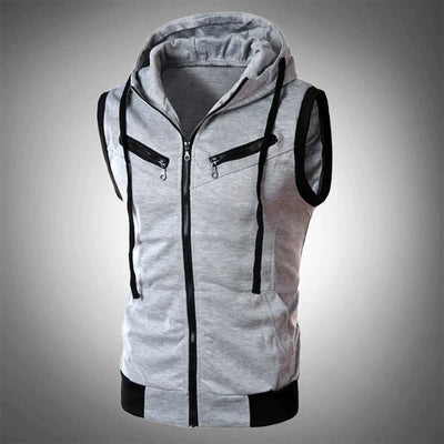 Carson- Slim Fit Hooded Vest - Huis Van Stijl