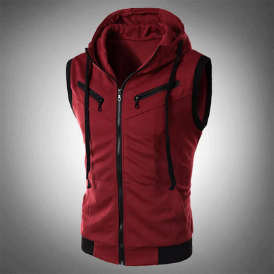 Carson- Slim Fit Hooded Vest - Huis Van Stijl