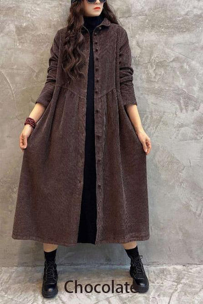 Corduroy Casual Jas voor Dames